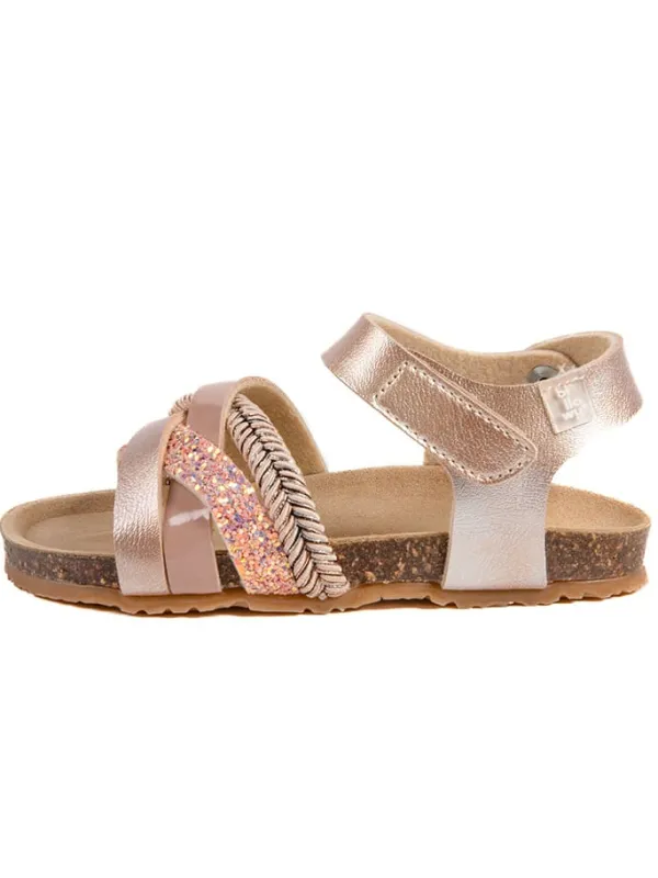 billowy Sandalen "Rosso" in Rosa