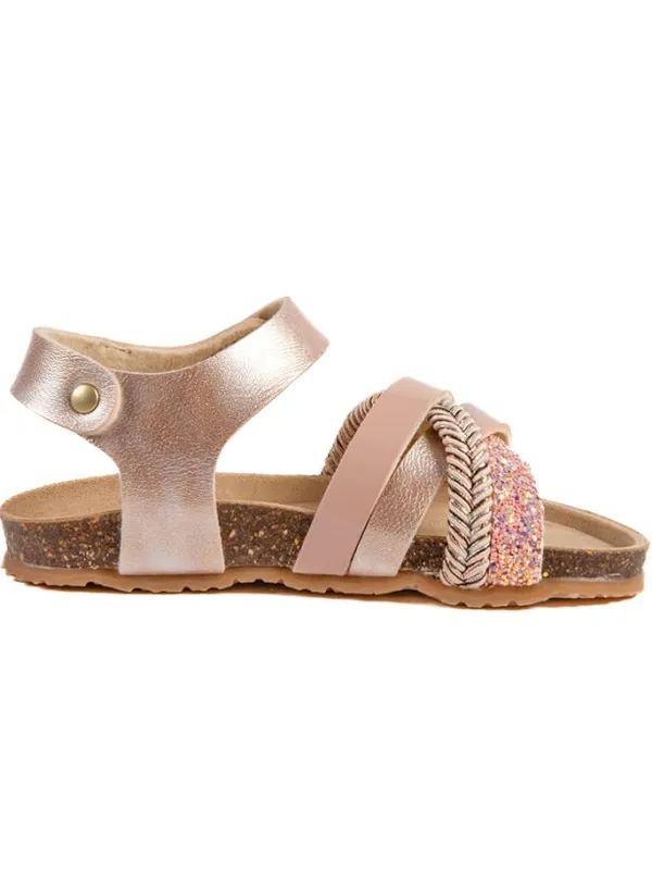 billowy Sandalen "Rosso" in Rosa