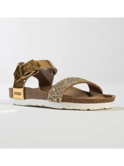 BACKSUN Sandalen "Shangri" in Gold Clearance
