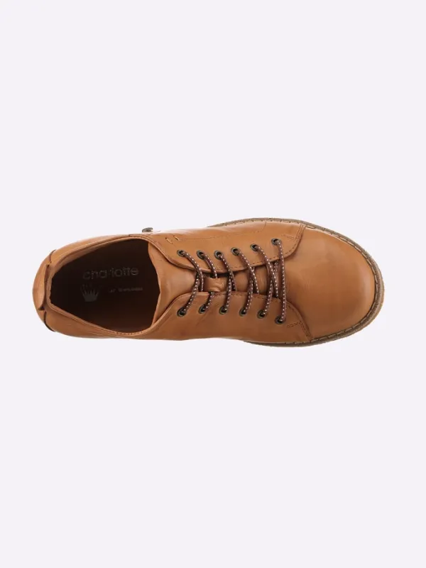 Andrea Conti Schnürer in cognac>Damen Schnürschuhe