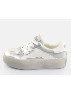 Buffalo Sneaker Low Cajo in Silber/Weiß>Damen Schnürschuhe
