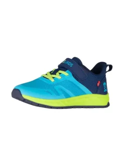 Trollkids Sneakers "Alesund" in Hellblau/ Dunkelblau/ Grün New