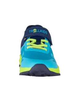 Trollkids Sneakers "Alesund" in Hellblau/ Dunkelblau/ Grün New