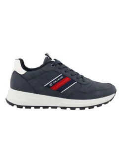 Tom Tailor Sneakers in Dunkelblau/ Weiß/ Rot Clearance