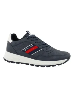 Tom Tailor Sneakers in Dunkelblau/ Weiß/ Rot Clearance