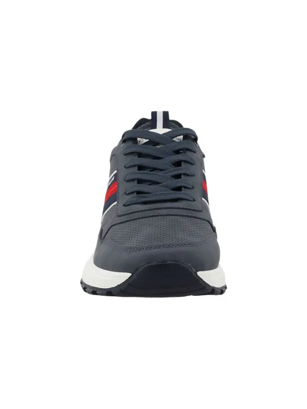 Tom Tailor Sneakers in Dunkelblau/ Weiß/ Rot Clearance