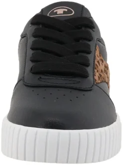 Tom Tailor Sneakers in Schwarz/ Braun><noscript><img width=