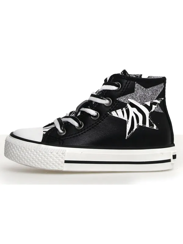 Naturino Sneakers in Weiß/ Schwarz Clearance