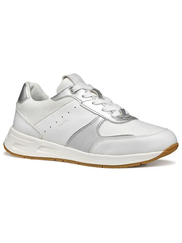 Geox Sneakers in Weiß/ Silber Best