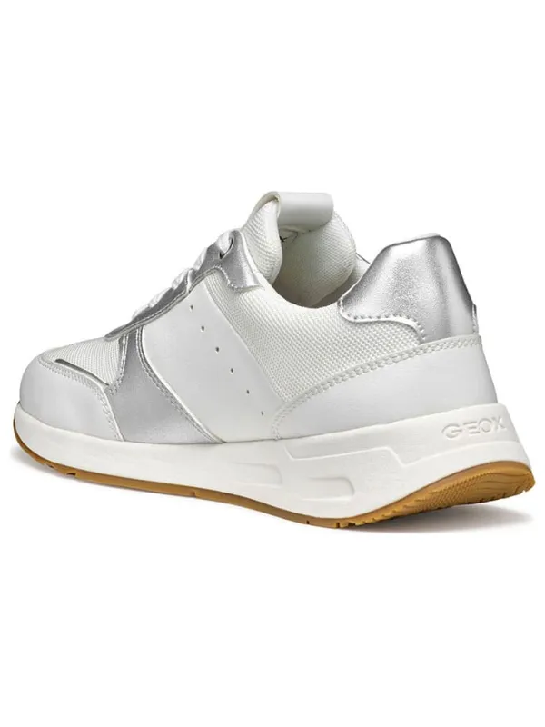 Geox Sneakers in Weiß/ Silber Best