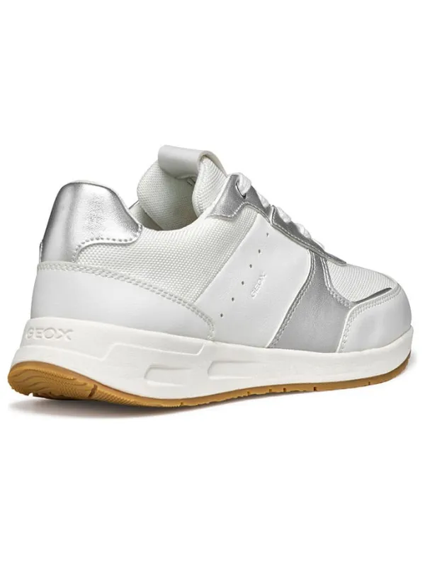 Geox Sneakers in Weiß/ Silber Best