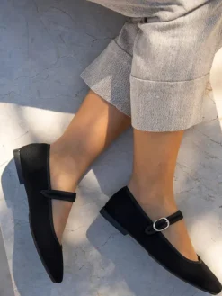 Bellucci Spangenballerinas in Schwarz>Damen Ballerinas