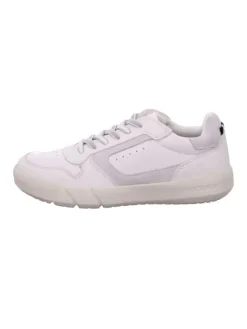 Geox Sportliche Schnürschuhe in Weiß>Kinder Halbschuhe·Slipper