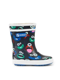 AIGLE Stiefel Baby Flac Theme Monsters in bunt-kombi Outlet