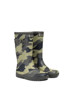 AIGLE Stiefel Woodypop in camouflage>Kinder Gummistiefel