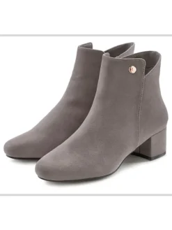 LASCANA Stiefelette in hellgrau