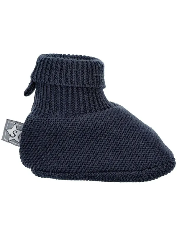 Sterntaler® Strick-Hausschuhe in Dunkelblau> Hausschuhe