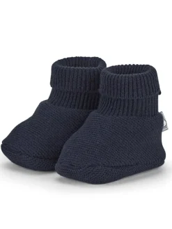 Sterntaler® Strick-Hausschuhe in Dunkelblau><noscript><img width=