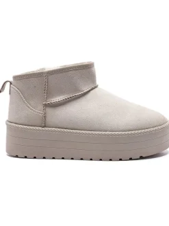 C'M Winterboots in Beige>Damen Stiefel & Boots