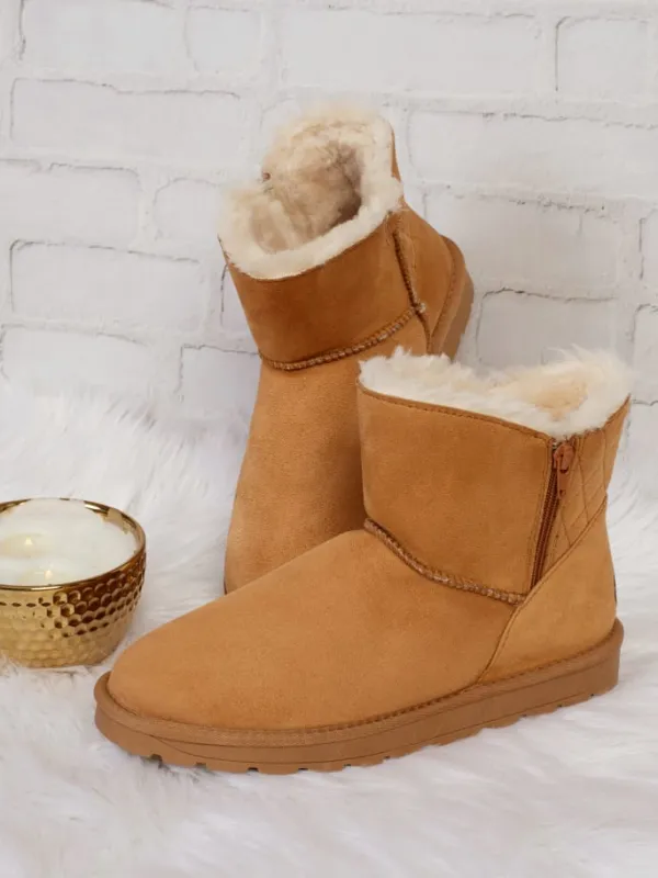 Blackfield Winterboots "Lena" in Hellbraun Best