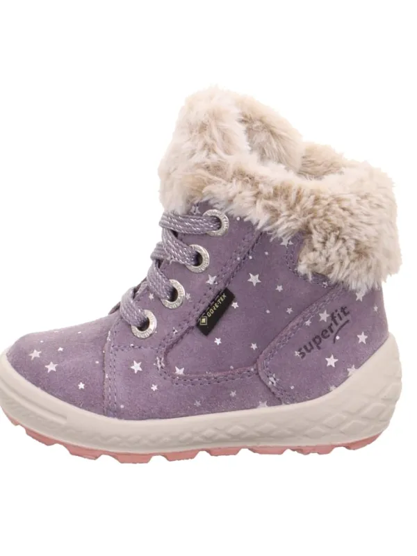 superfit Winterstiefel GROOVY 2.0 in Lila>Kinder Stiefeletten·Hohe Stiefeletten