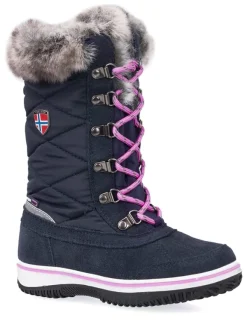 Trollkids Winterstiefel "Holmenkollen" in Dunkelblau/ Pink>Kinder Stiefel & Boots·Stiefel