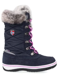 Trollkids Winterstiefel "Holmenkollen" in Dunkelblau/ Pink>Kinder Stiefel & Boots·Stiefel