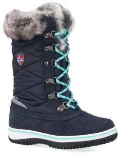 Trollkids Winterstiefel "Holmenkollen" in Dunkelblau/ Mint New