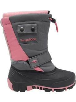 Kangaroos Winterstiefel "Kanga-Bean II" in Grau/ Rosa>Kinder Stiefel & Boots·Stiefel