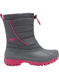 Kangaroos Winterstiefel "K-Ben" in Grau/ Pink Best