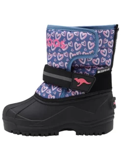 Kangaroos Winterstiefel "K-Shell II" in Schwarz/ Bunt Clearance