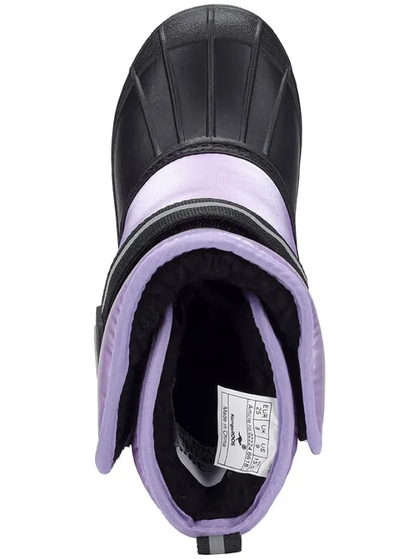 Kangaroos Winterstiefel "Shell II" in Schwarz/ Lila>Kinder Stiefel & Boots·Stiefel