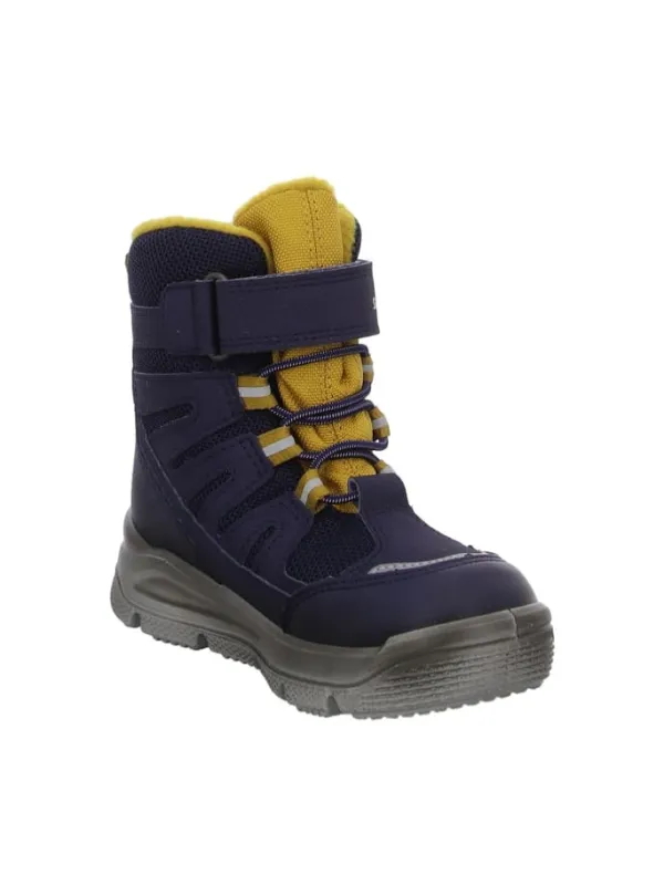 superfit Winterstiefelette MARS in blau/gelb>Kinder Stiefeletten·Hohe Stiefeletten