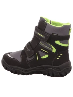 superfit Winterstiefeletten HUSKY in schwarz/grün>Kinder Stiefeletten·Hohe Stiefeletten