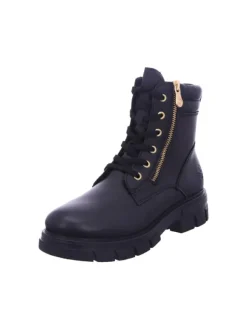 rieker Winterstiefeletten in black/schwarz/schwarz>Damen Schnürschuhe