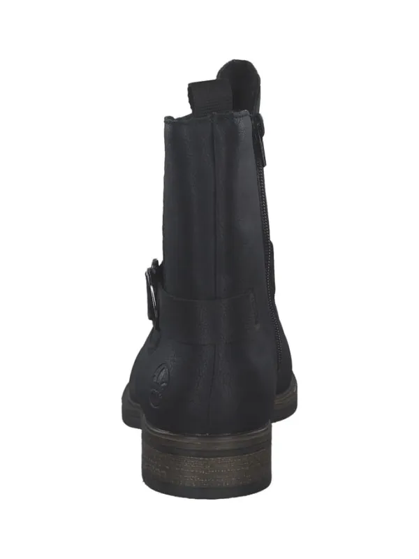 rieker Winterstiefeletten in schwarz/schwarz>Damen Stiefeletten