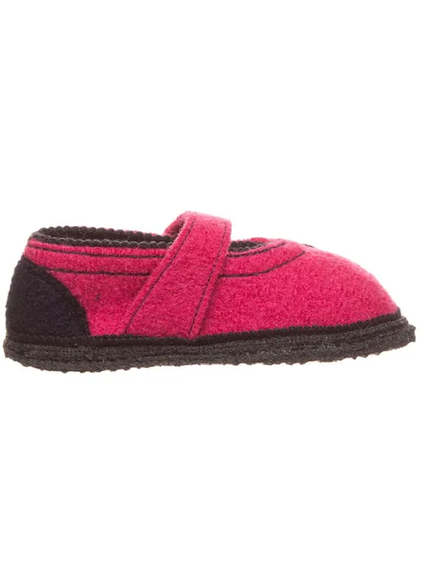 kitz pichler Wollfilz-Hausschuhe "Becky" in Pink>Kinder Hausschuhe|Hausschuhe