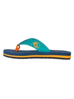 Trollkids Zehentrenner "Haukland" in Blau/ Orange>Kinder Sandalen·Zehensandalen