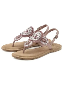LASCANA Zehentrenner in altrosa Sale