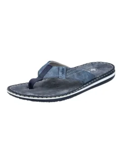 rieker Zehentrenner in Blau>Herren Sandalen & Pantoletten
