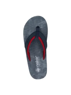 rieker Zehentrenner in Blau Clearance