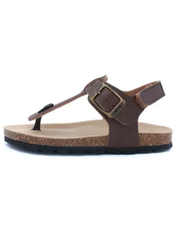 billowy Zehentrenner in Braun>Kinder Sandalen·Zehensandalen