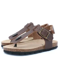 billowy Zehentrenner in Braun>Kinder Sandalen·Zehensandalen