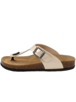 billowy Zehentrenner in Creme>Damen Sandalen