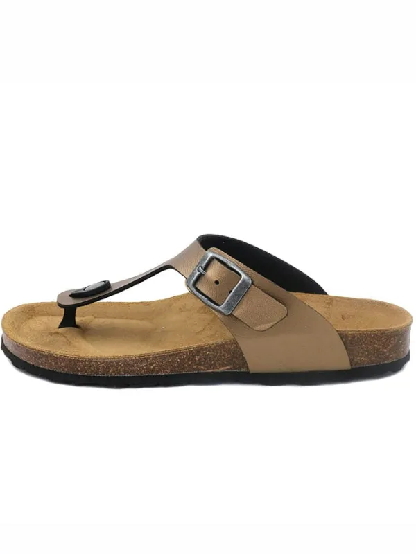 billowy Zehentrenner in Gold>Damen Sandalen