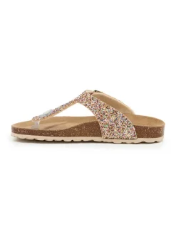 billowy Zehentrenner in Gold>Damen Sandalen