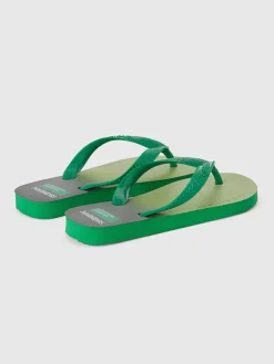 Benetton Zehentrenner in Grün>Kinder Sandalen·Zehensandalen