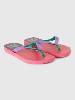 Benetton Zehentrenner in Rosa>Kinder Sandalen·Zehensandalen