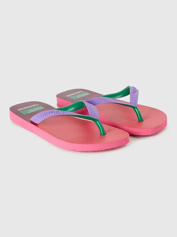 Benetton Zehentrenner in Rosa>Kinder Sandalen·Zehensandalen