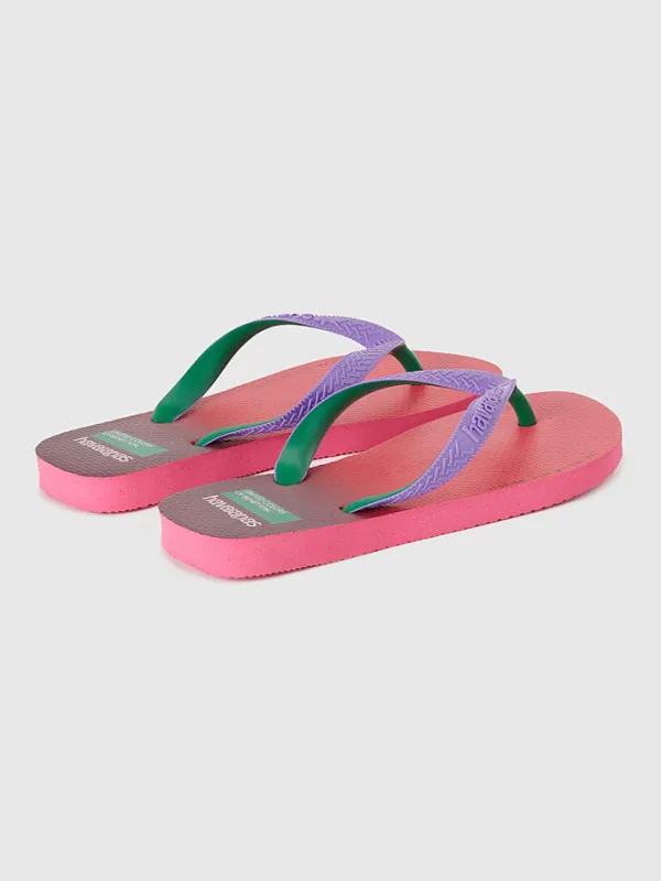 Benetton Zehentrenner in Rosa>Kinder Sandalen·Zehensandalen